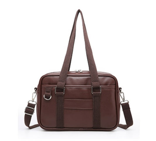 JK handbag uniform shoulder bag Pu women''s bag simple leisure messenger bag