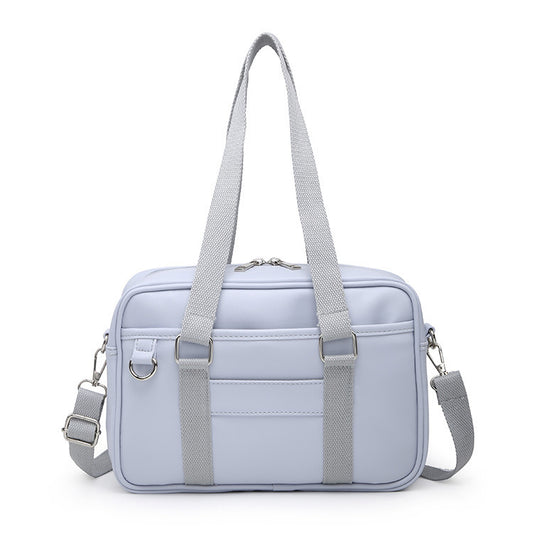 JK handbag uniform shoulder bag Pu women''s bag simple leisure messenger bag