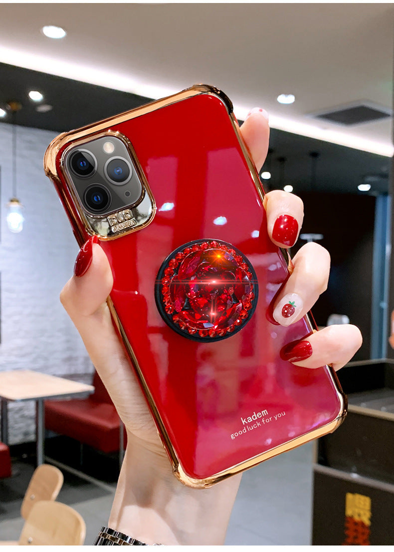 Anti-drop rhinestone phone case
